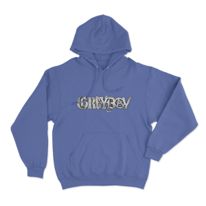 Grey Day Unisex Hoodie Blue