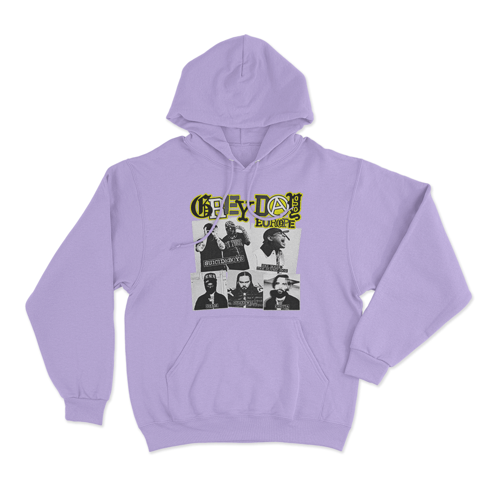 GreyDay Tour Poster Unisex Hoodie Purple GreyDay Tour Poster Unisex Hoodie Purple