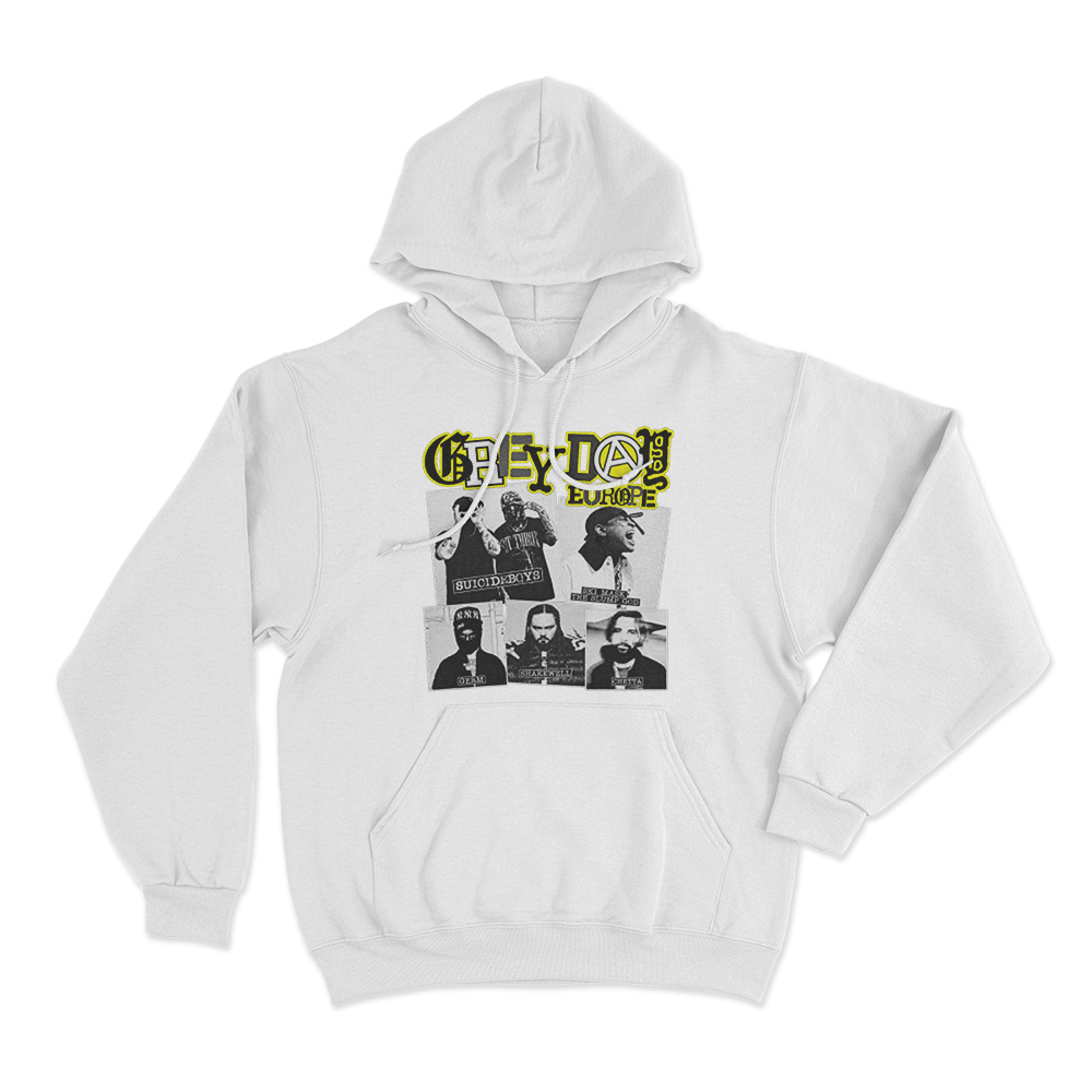 GreyDay Tour Poster Unisex Hoodie White GreyDay Tour Poster Unisex Hoodie White