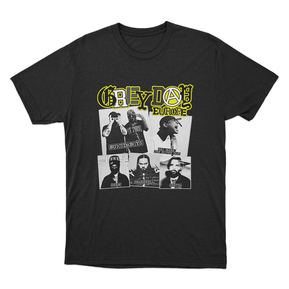 GreyDay Tour Poster Unisex T Shirt Black GreyDay Tour Poster Unisex T Shirt Black