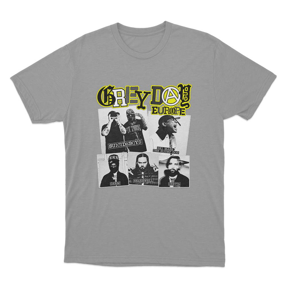 GreyDay Tour Poster Unisex T Shirt Grey GreyDay Tour Poster Unisex T Shirt Grey