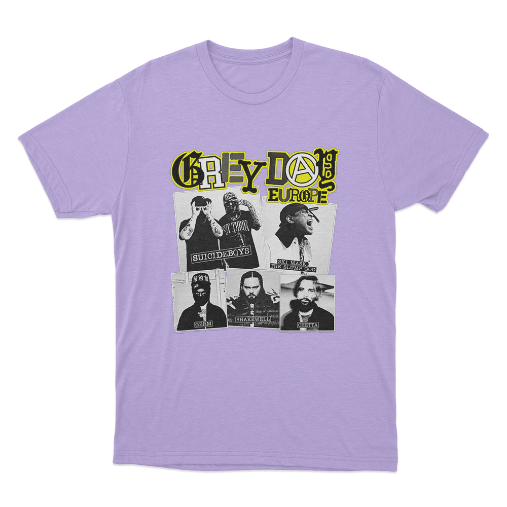 GreyDay Tour Poster Unisex T Shirt Purple GreyDay Tour Poster Unisex T Shirt Purple